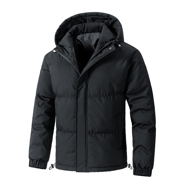 Veste Matelassée Chaude pour Hommes Automne Hiver Manteau Isolé Robuste Coupe-Vent pour Temps Froid pour Randonnée Camping