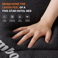 thumbnail image 4 of edx Twin-XL Mattress Protector, Thickened Mattress Pad with Bamboo Fiber Viscose Filling, Breathable, Soft, Cooling,Black, 39" x 80", 4 of 10