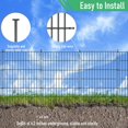 thumbnail image 3 of Panels Garden Fence Dog Fence Outdoor For Yard in H x .ft L Rustproof Metal Fencing with Ground Stakes|No Dig Temporary Animal Proof Containment for Pets/Rabbits|Durable Patio Sec, 3 of 7