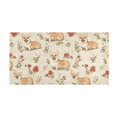thumbnail image 2 of Dailycode Corgi and Red Flower Bathroom Rugs Non Slip Absorbent Soft Plush Quick Dry Bath Mat, 39"x20", 2 of 8
