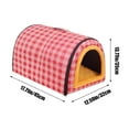thumbnail image 3 of Removable Washable Dog Cat Kennel Pet House Wiht Zipper Double Sided Pet Bed For Warmth And Coolness Dualpurpose Pet Mat Full Or Half Dog Pet Sleeping Mat Dog Cat House, 3 of 6