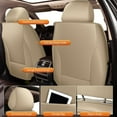 thumbnail image 2 of JIAMAOXIN Car Front Seat Covers, 2 Seats Fuax Leather Seat Covers Protector for Honda Civic 2020-2024 (2 Seats, Beige), 2 of 5