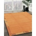 thumbnail image 3 of Ahgly Company Machine Washable Indoor Rectangle Abstract Dark Orange Area Rugs, 2' x 5', 3 of 7