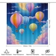 thumbnail image 2 of Balloon Dream Sky Shower Curtain Bathroom Sets Toilet Lid Rug, Bath Mat And Contour Mat, Shower Curtain 4Pcs, 2 of 8