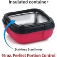 thumbnail image 6 of Pinnacle Insulated Leakproof Lunch Box 16 oz – Thermal Food Container for Kids & Adults, Pink, 6 of 6