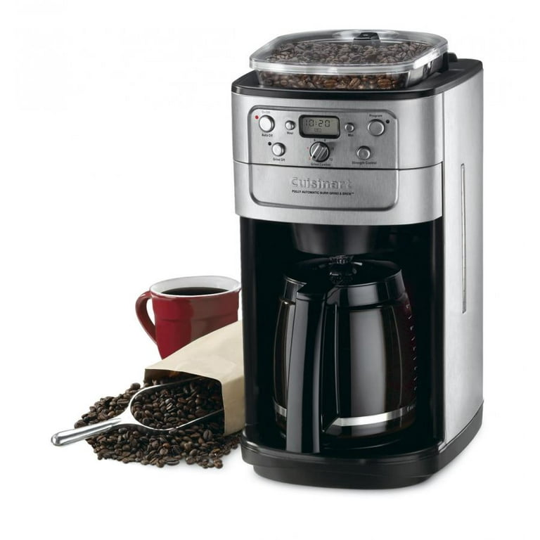 Cuisinart Grind-and-Brew 12-Cup Automatic Coffeemaker, Built In Bean  Hopper, Burr Grinder, Grind and Brew Strength Control, Brew Pause Feature  with Adjustable Auto Shutoff, Grind Off Feature 