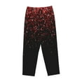 thumbnail image 4 of Fotbe Red Glitter1 Women's Pajama Pants,Sleepwear Pants,Pj Bottoms Drawstring And Pockets-Large, 4 of 9