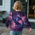 thumbnail image 3 of Uorisanigo Galaxy Dragon Toddler Sweatshirt Crewneck Pullover Tops Novelty Ruffle Shoulder Sweatshirt for Girls Fall Winter Spring Clothes Sweater Hoodies, 3 of 7