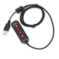 thumbnail image 4 of USB Plug QD Cable Adaptor, Wired Headset Adapter Durable Portable Convenient  For 3.5mm Headset Equipment Blue,Red,Black,Gray, 4 of 8