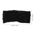 thumbnail image 4 of Unique Bargains 1 Pc Women's Warm Headband Cross Cable Knitted Headband Black, 4 of 6