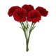 thumbnail image 1 of Ramo de claveles artificiales de seda,arreglo floral artificial realista para decoración de bodas,exteriores,sala de estar,accesorio para fotos,decoración floral., 1 of 6