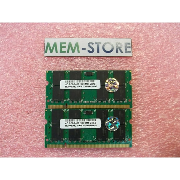 8GB 2x4GB PC2-6400 DDR2-800 SODIMM Memory Toshiba L350, L505, M300, S300 (3rd Party)