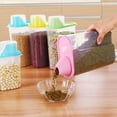 thumbnail image 3 of CNKOO 4pcs Coarse Cereals Storage Box Organizer Plastic Grains Dried Food Storage Case Container  2.5L, 3 of 9