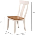 thumbnail image 3 of Iconic Furniture CH57-CL-BI Panel Back Dining Chair Caramel & Biscotti, Set of 2, 3 of 3