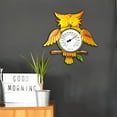 thumbnail image 4 of TIMIFIS Metal Owl Thermometer Wall Mounted Outdoor Thermograph Metal Wall Thermograph Decorative Temperature Gauge Watertight Thermograph Outdoor Temperature Sensor for Yard and Patio Kitchen Gadgets, 4 of 5