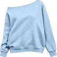 thumbnail image 5 of Sweatshirts for Girls 14-16 Y2k Off The Shoulder Long Sleeve Girls Pullover Top Comfort Sweaters for Girls 10-12 Cotton Winter Clothes for Tween Girls, 5 of 5