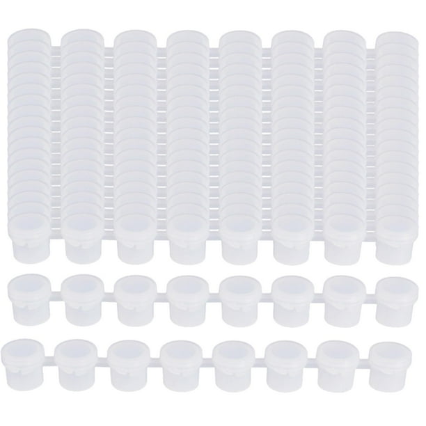 20 tiras de mini botes de pintura vacíos, mini vasos de pintura, tiras de contenedores de pintura para niños 5ml 225cm