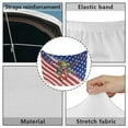 thumbnail image 6 of Uorisanigo Car Hood Cover Hippie Frog American Flag Car Bonnet Banner for Cars SUV Sedan Removable Stretch Hood Wrap Cloth Front Hoods Protection Covers Easy to Install Auto Accessories, 6 of 7