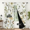 thumbnail image 2 of Lfeey Spring Watercolor Floral Blackout Curtains for Bedroom, Insulation and Noise Reduction Room Darkening, 52x84 inch, 2 Pcs, 2 of 6