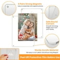 thumbnail image 3 of Moclever 4Pcs Acrylic Photo Frames, 5x7in Free Standing Magnetic Picture Frame for Living Room Bedroom, Transparent, 3 of 12