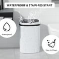 thumbnail image 4 of YRLLENSDAN 13 Gallon Trash Can Motion Sensor Touchless Automatic Garbage Cans with Lid and Odor Filter for Kitchen Bedroom Office Living Room, (White, 3), 4 of 7