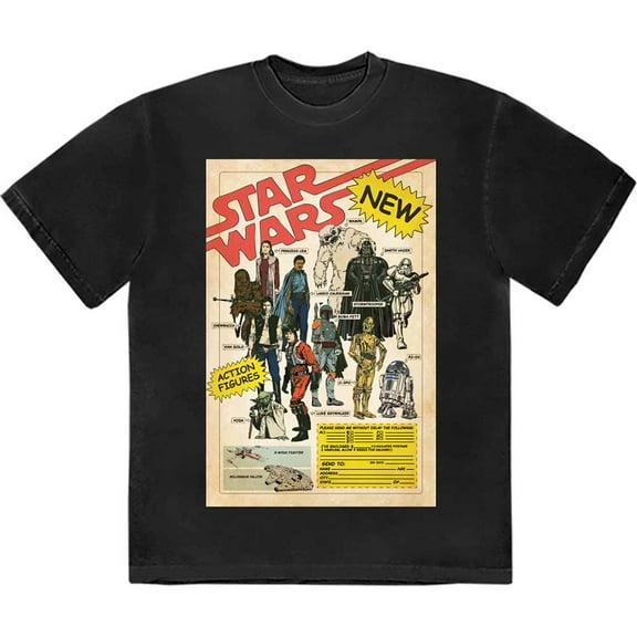 Star Wars Unisex T-Shirt Action Figures