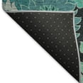 thumbnail image 5 of Addison Rugs Chantille Indoor/Outdoor Transitional Floral Teal Machine Washable Rectangle Rug, 5' x 7'6", 5 of 8