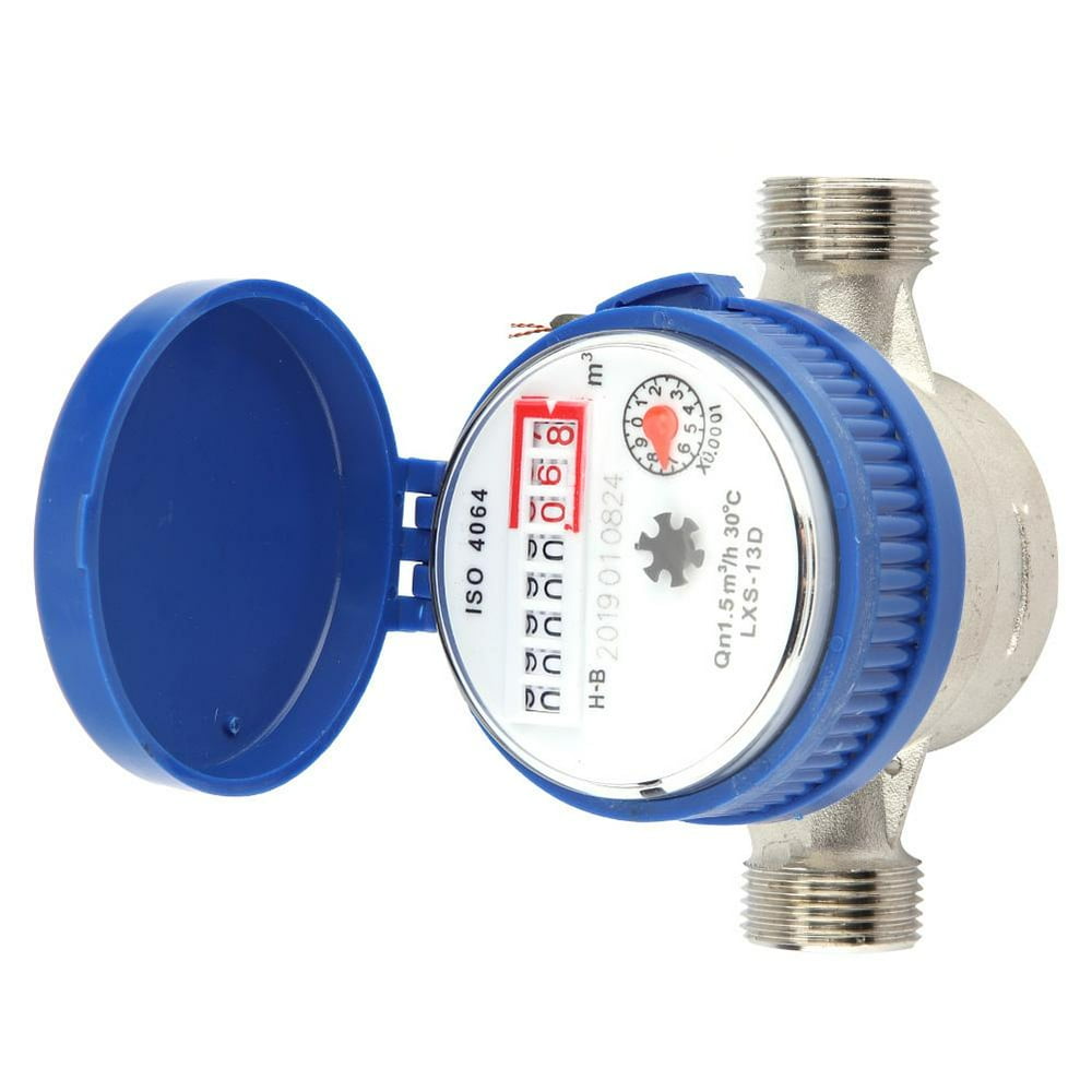 WALFRONT Copper 1.5m³/h 040℃ Mechanical Water Meter 15mm 1/2 inch