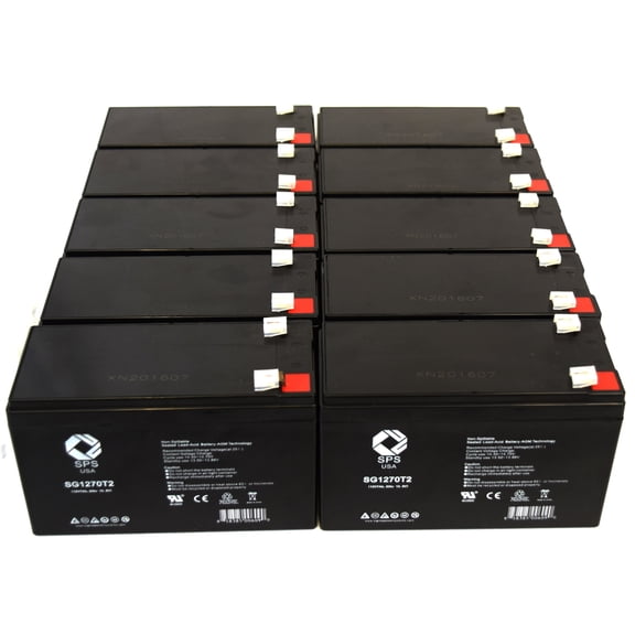 SPS Brand 12V 7 Ah Replacement Battery  for CyberPower SL 550SL UPS (10 PACK)