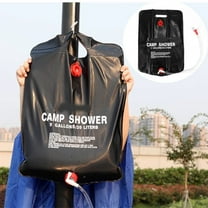 Shower Bag Solar Heating Camping Shower Bag, Portable Removable Hose Shower Head, 5L Capacity, Lightweight Design, for Hiking Fishing Beach Trips, Camping Essential, Outdoor Shower Solution UKHBMC