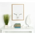 thumbnail image 5 of Kate and Laurel Sylvie Baby Goat Black and White Portrait Framed Canvas Wall Art by Simon Te Tai, 18x24 Natural, 5 of 6