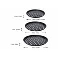 thumbnail image 4 of 3pzs De10-13 Pulgadas Charola Molde Para Pizza Antiadherente Xtellar negro, 4 of 4