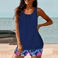 thumbnail image 4 of UPPADA Womens Two Piece Bathing Suit Cute Tankini Swimsuit Modest Tummy Control 2 Piece Flowy Swimwear Comfy Elastic Swimwear Tank Top with Shorts Multicolor Swimsuit for Women,XXL, 4 of 7
