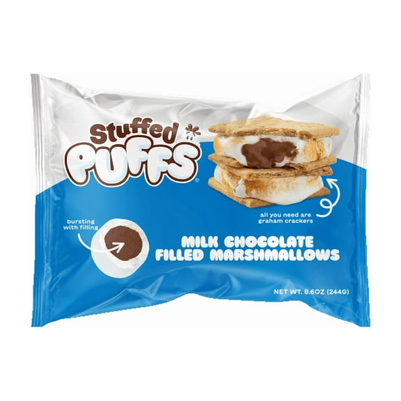 Stuffed Puffs Chocolate Filled Vanilla Marshmallows, 8.6oz Bag