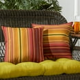 thumbnail image 4 of Greendale Home Fashions Kinnabari Stripe 17 in. Square Outdoor Throw Pillow (2-Pack), 4 of 5