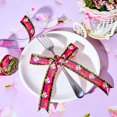 thumbnail image 5 of 4 Rolls/ 20 Yards Bumble Bee Ribbon Honey Bee Ribbon Bee Print Ribbon Bee Craft Ribbon Grosgrain Bee Ribbon Spring Bee Grosgrain for DIY Crafts Present Wrapping Hair Bow Decor, 4 Styles, 5 of 5