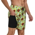 thumbnail image 2 of Daiia Avocado Mens Swim Trunks Swim Shorts Quick Dry Swim Shorts with Mesh Lining Pockets-X-Large, 2 of 9