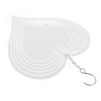 WHAMVOX Sublimation Wind Spinner For Outdoor Use Blank Hanging Wind Spinner Decoration For Yard Decoration Heart Wind Spinner Outdoor