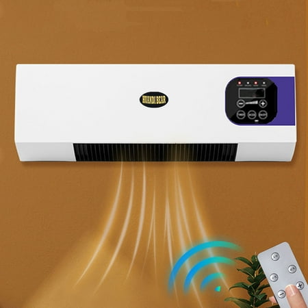 

Harlier Smart Wall Heater Electric Space Heater for Bedroom 1500W Normal Temperature and Heating Adjustable Thermostat Remote Control 6H Timer Easy-Mount Heater for Indoor Use