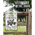 thumbnail image 3 of Chicken Coop Sign - Spoiled Chickens - Durable Metal Sign - Use Indoor/Outdoor - Cute and Funny Gift and Décor for Farm and Home Under $20 (8" x 12"), 3 of 3