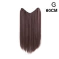 thumbnail image 1 of Wig Big Wave Hair Extension Straight Long Clip In Hair Extensions Black Brown High Tempreture Synthe, 1 of 7