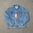thumbnail image 2 of Veste en denim Unisexe Décontractée Brodée LOGO corteiz Haute Qualité, 2 of 5