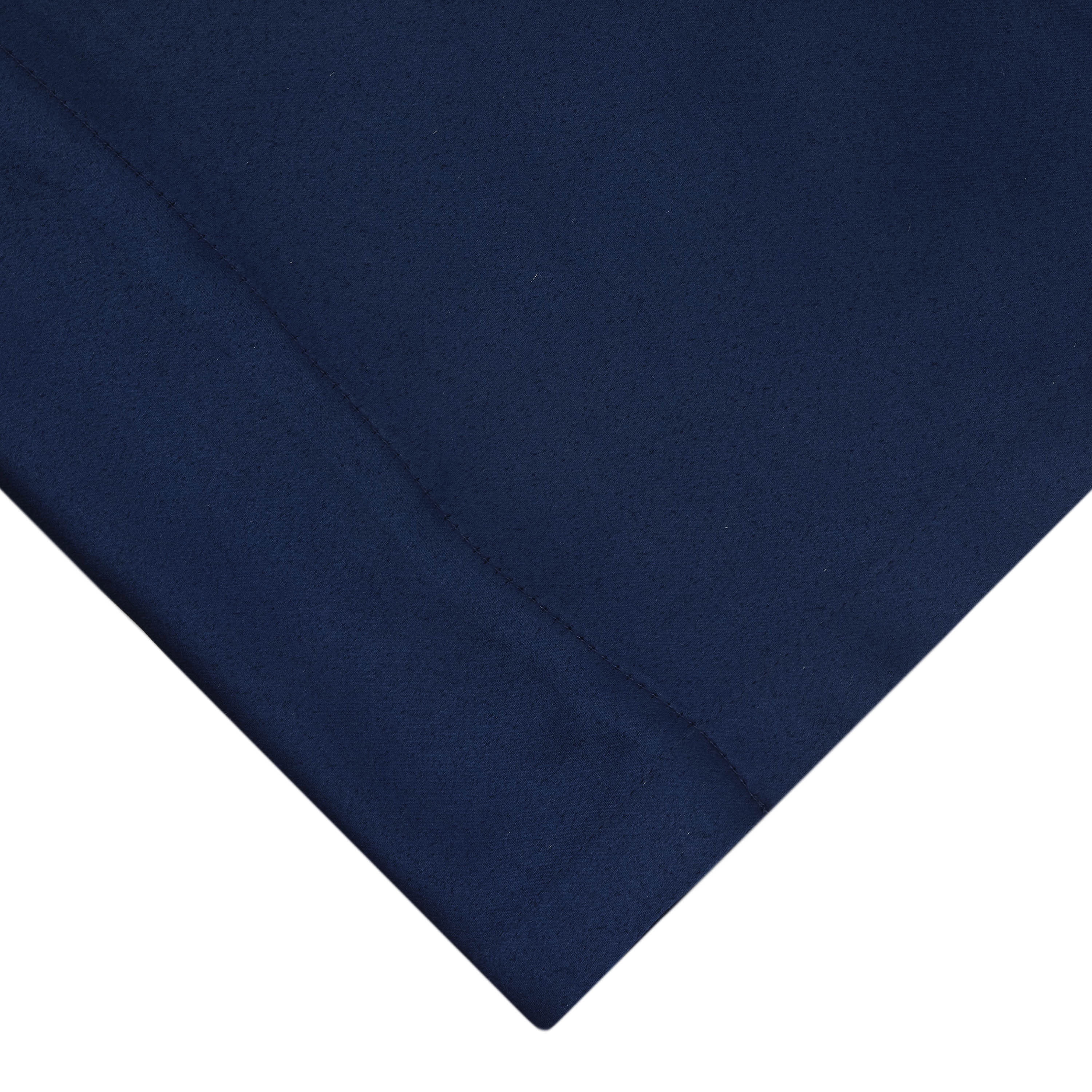 Your Zone Solid Blackout Curtain Panel Pair, Set of 2, Blue Cove, 30" W x 95" L
