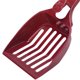 thumbnail image 3 of Pala para arena de gatos, pala para basura, pala para estiércol, mango largo para perros y gatos, rojo vino ER, 3 of 4
