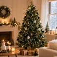 thumbnail image 4 of Hvmvliv 49 Pack Velvet Christmas Balls Flocked Tree Ornaments Plastic Hanging for Xmas Tree Holiday Decor, 4 of 8