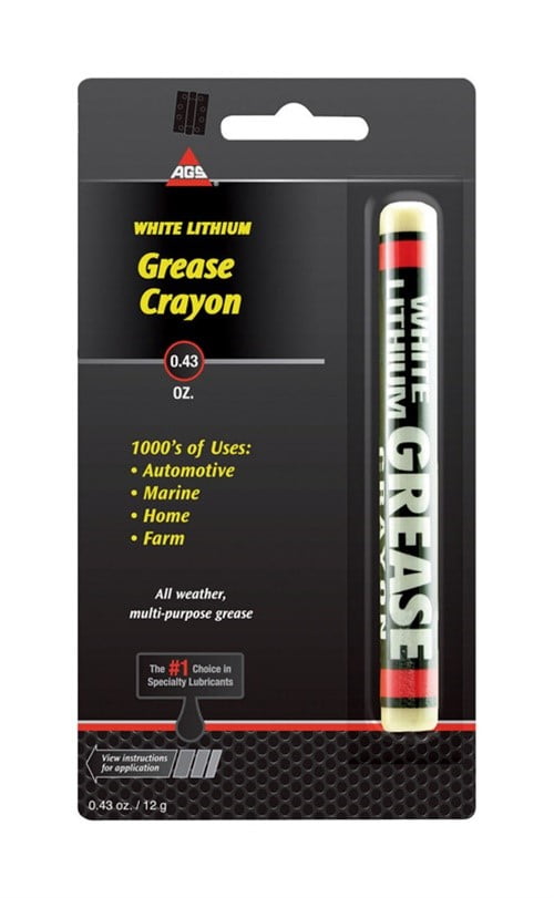 AGS LithEase White Lithium Grease Stick 0.43 oz.