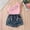 Pink, variant on Girls 2 Piece Outfit Set Pink One Shoulder Ruffle Top & Vintage Denim Shorts High Waisted Casual Play Clothes Kids to Kids,Size 6-7T