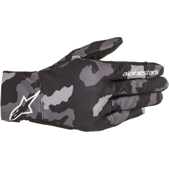 Alpinestars Reef Mens Textile Motorcycle Gloves Black/Gray/Camo XXL