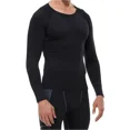 thumbnail image 5 of Paquete de 2 camisas de compresión para hombre, camisetas de entrenamiento atlético de manga larga, capa base, camiseta de entrenamiento atlético deportivo de secado rápido, 5 of 5