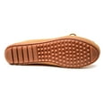 thumbnail image 2 of Minnetonka Women’s Thunderbird “Animikii” Hardsole – Moccasins for Women with a Classic Leather Moccasin Silhouette, Cushioned Footbed, and Beaded Moccasin Design, Taupe, Size 9.5, 2 of 7